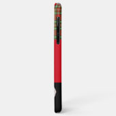 HOUD KALK EN KAT OP, RODE TARTAN CAT TEPARTIJ Case-Mate iPhone CASE (Achterkant/links)