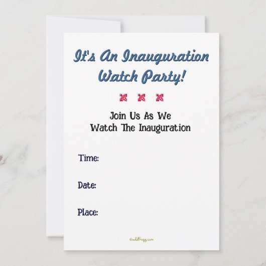 HOUD KALM-ALA EN DRAAG ON-ALA Inauguratie Kaart (Achterkant)