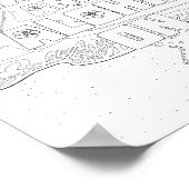 Houd kalm Aloha op Poster voor het kleuren van vol (Hoek)