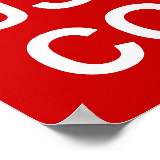 Houd kalm Auto Correct Poster van de Bron (Hoek)