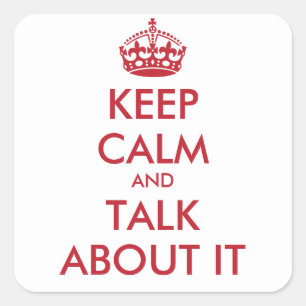 Houd Kalm & BESPREKING OVER IT - Sticker