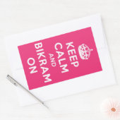 Houd kalm & Bikram op Sticker (Envelop)