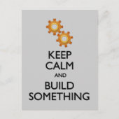 Houd kalm bouwt iets briefkaart (Voorkant)