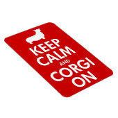 Houd kalm Corgi op grote automagneet Magneet (Rechterzijde)