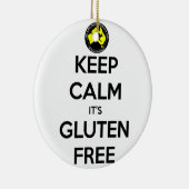 Houd kalm dat het luten gratis is keramisch ornament (Rechts)