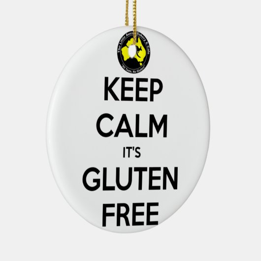 Houd kalm dat het luten gratis is keramisch ornament (Rechts)