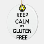 Houd kalm dat het luten gratis is keramisch ornament (Links)