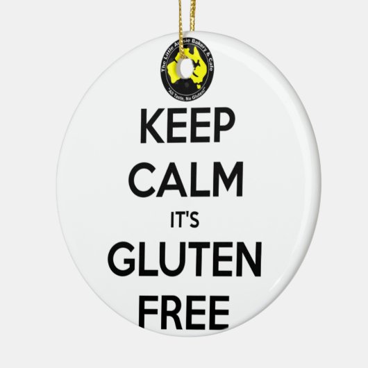 Houd kalm dat het luten gratis is keramisch ornament (Links)