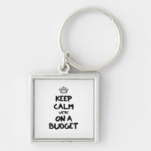 Houd kalm dat we op een budget zitten sleutelhanger (Voorkant)