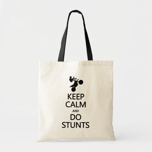 Houd Kalm & doe de zak van Stunts - kies stijl, Tote Bag (Voorkant)
