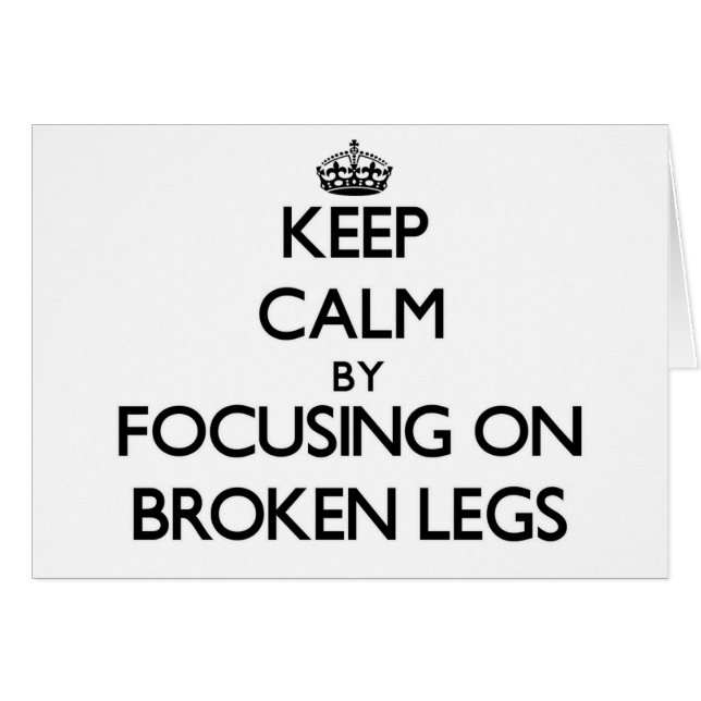 Houd kalm door zich op de Gebroken Legs te concent (Voorkant Horizontaal)
