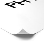 Houd kalm door zich op Fysieke Behandeling te conc Poster (Hoek)