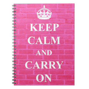 Houd Kalm & draag Roze Notitieboek