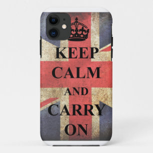 Houd Kalm dragen Britse Vlag Case-Mate iPhone Case