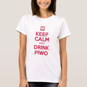 Houd Kalm Drink Piwo T-shirt