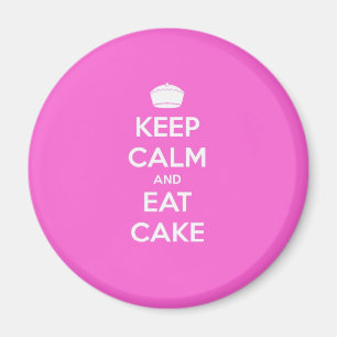 Houd Kalm & eet Cake Magneet