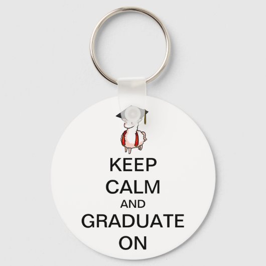 Houd kalm en Afstuderen op Sleutelhanger (Voorkant)