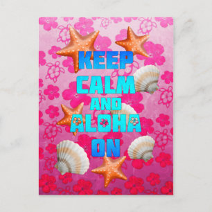 Houd Kalm en Aloha Briefkaart