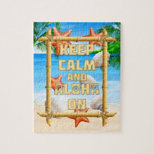 Houd Kalm en Aloha Legpuzzel (Verticaal)