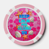 Houd Kalm en Aloha Poker Chips (Achterkant)