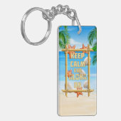 Houd Kalm en Aloha Sleutelhanger (Voorkant Links)