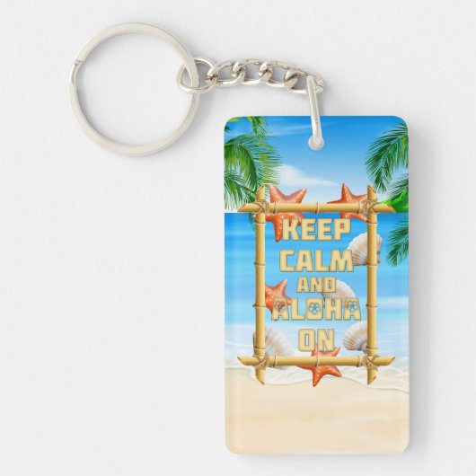 Houd Kalm en Aloha Sleutelhanger (Voorkant)