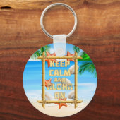 Houd Kalm en Aloha Sleutelhanger (Voorkant)