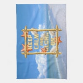 Houd Kalm en Aloha Theedoek (Verticaal)