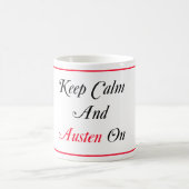 Houd kalm en Austen aan Mok (Center)