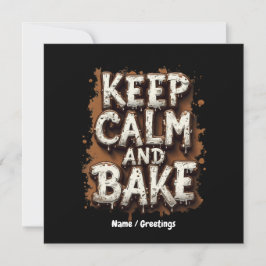 Houd kalm en bak leuke recepten voor elke bakker kaart