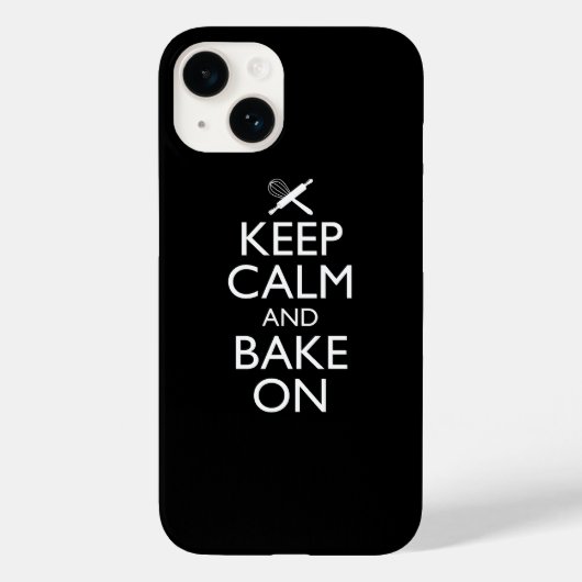Houd kalm en bake aan Case-Mate iPhone case (Achterkant)