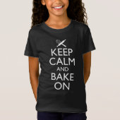 Houd kalm en bake aan t-shirt (Voorkant)