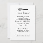 Houd kalm en bake op de uitnodigingen (Achterkant)