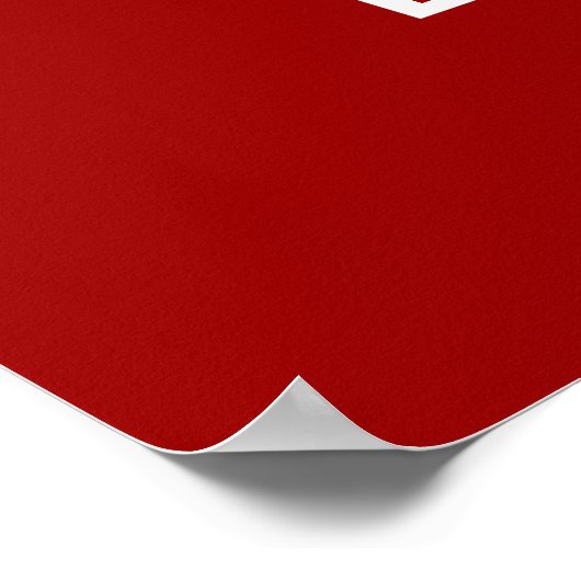 Houd kalm en bake op Poster afdrukken (Hoek)