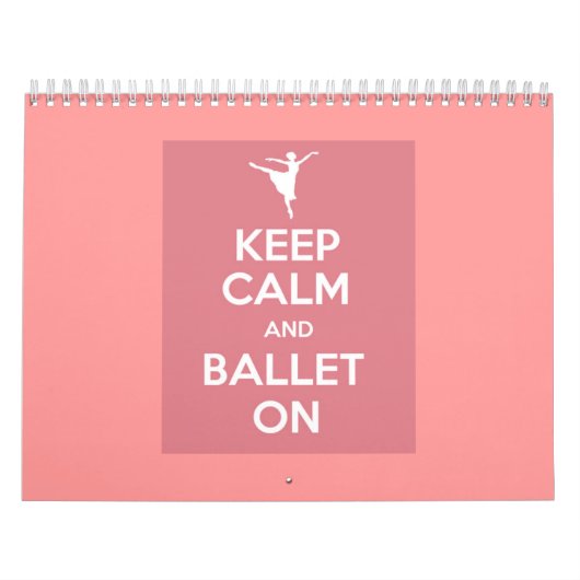 Houd kalm en ballet op kalender (Hoes)