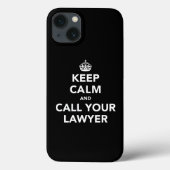Houd kalm en bel uw advocaat Case-Mate iPhone case (Achterkant)
