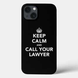 Houd kalm en bel uw advocaat Case-Mate iPhone case