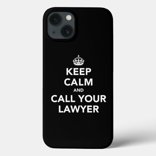 Houd kalm en bel uw advocaat Case-Mate iPhone case (Achterkant)