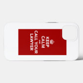 Houd kalm en bel uw advocaat Case-Mate iPhone case (Achterkant (horizontaal))