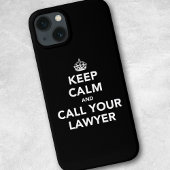 Houd kalm en bel uw advocaat Case-Mate iPhone case