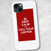 Houd kalm en bel uw advocaat Case-Mate iPhone case