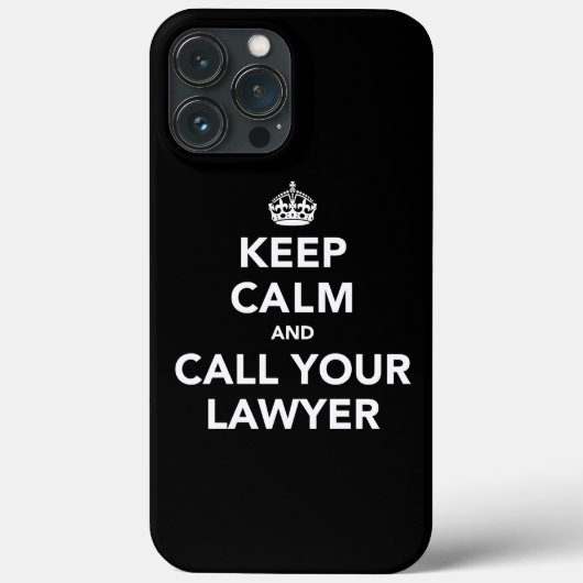 Houd kalm en bel uw advocaat Case-Mate iPhone case (Achterkant)