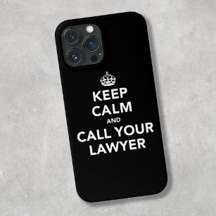 Houd kalm en bel uw advocaat Case-Mate iPhone case