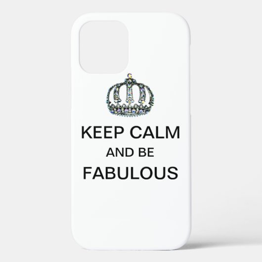 "HOUD KALM EN BEN FABULOUS!" Case-Mate iPhone CASE (Achterkant)