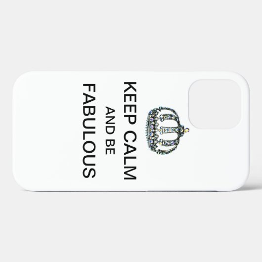 "HOUD KALM EN BEN FABULOUS!" Case-Mate iPhone CASE (Achterkant (horizontaal))
