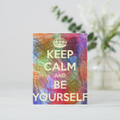 Houd Kalm en ben Uw Plank Briefkaart (Staand voorkant)