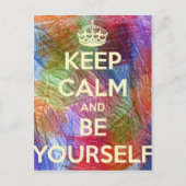 Houd Kalm en ben Uw Plank Briefkaart (Voorkant)