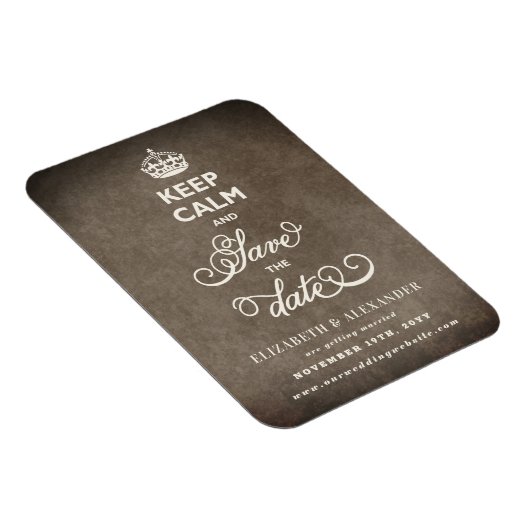 Houd kalm en bespaar de datum van het  papier magneet (Rechterzijde)