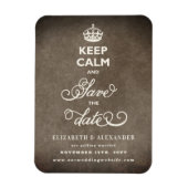 Houd kalm en bespaar de datum van het  papier magneet (Verticaal)