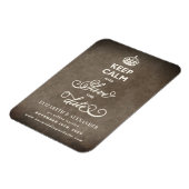 Houd kalm en bespaar de datum van het papier magneet (Linkerzijde)